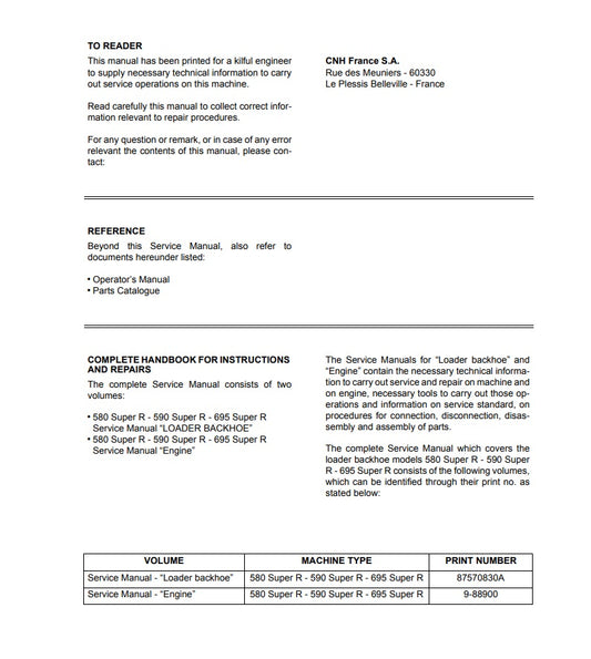 MANUAL DE SERVICIOS RETROCARGADORA 580SR