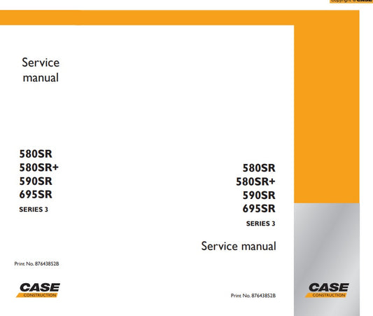 MANUAL DE SERVICIOS RETROCARGADORA 580SR 580SR+ 590SR 595SR