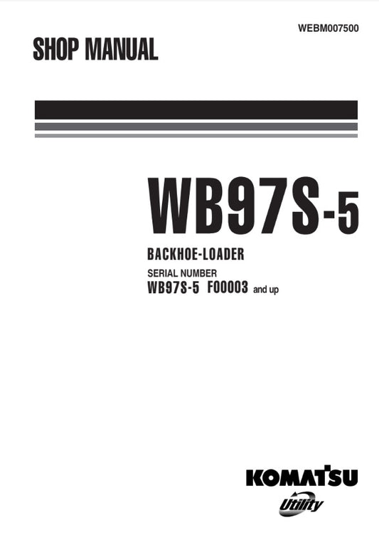 MANUAL DE SERVICIOS RETROEXCAVADORA WB97S-5