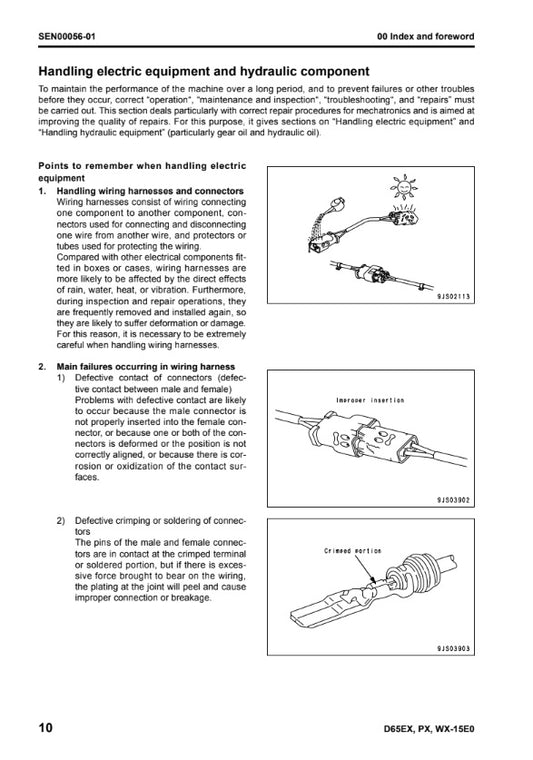 MANUAL DE SERVICIOS TRACTOR DE CDENAS D65EX-15E0  D65PX-15E0  D65WX-15E0