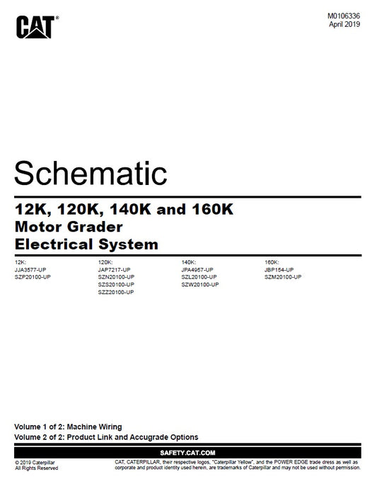 Manual Diagrama Eléctrico 120K Caterpillar