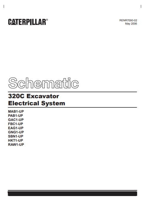 Manual Diagrama Eléctrico Excavadora Caterpillar 320C, 330C