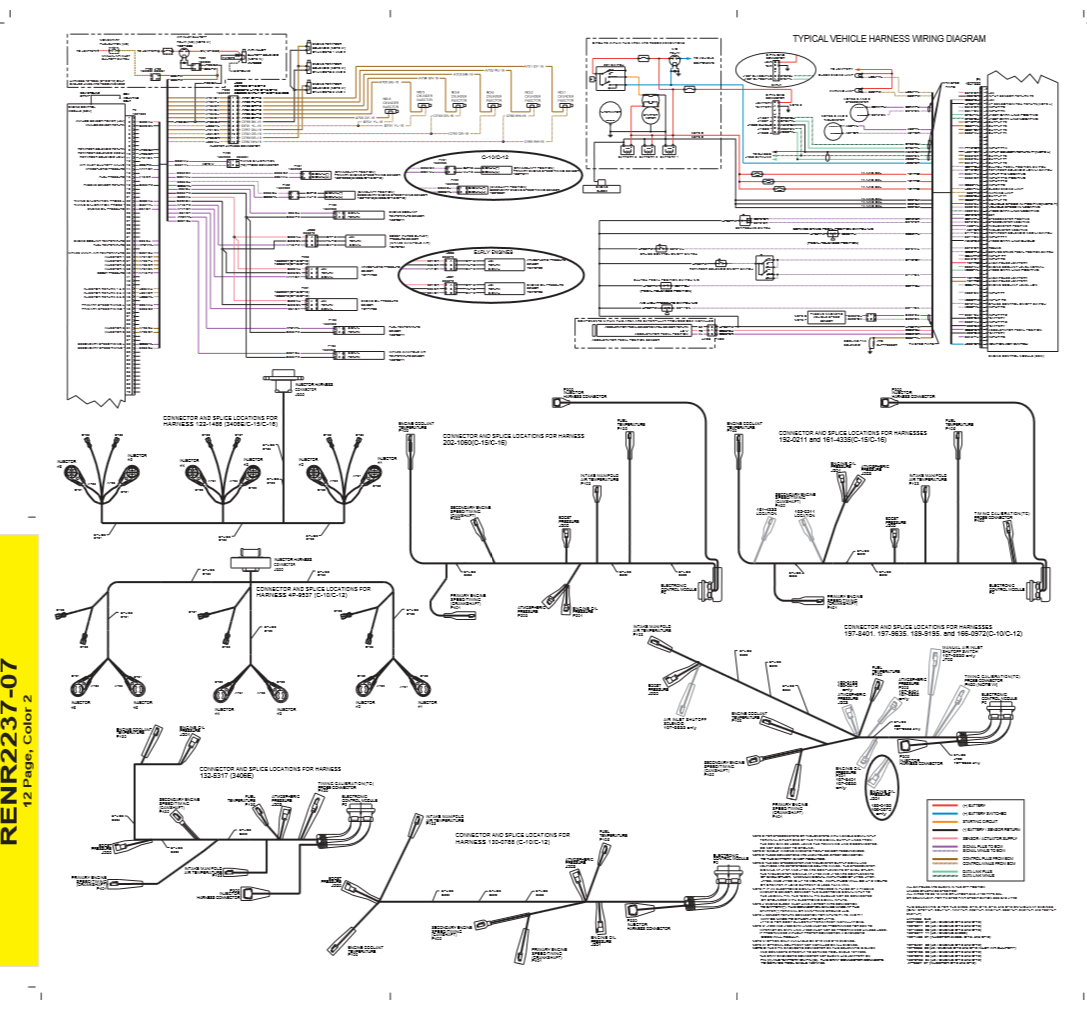 Manual Diagrama Electrico Motor Caterpillar 3406E, C10, C12, C15, C16