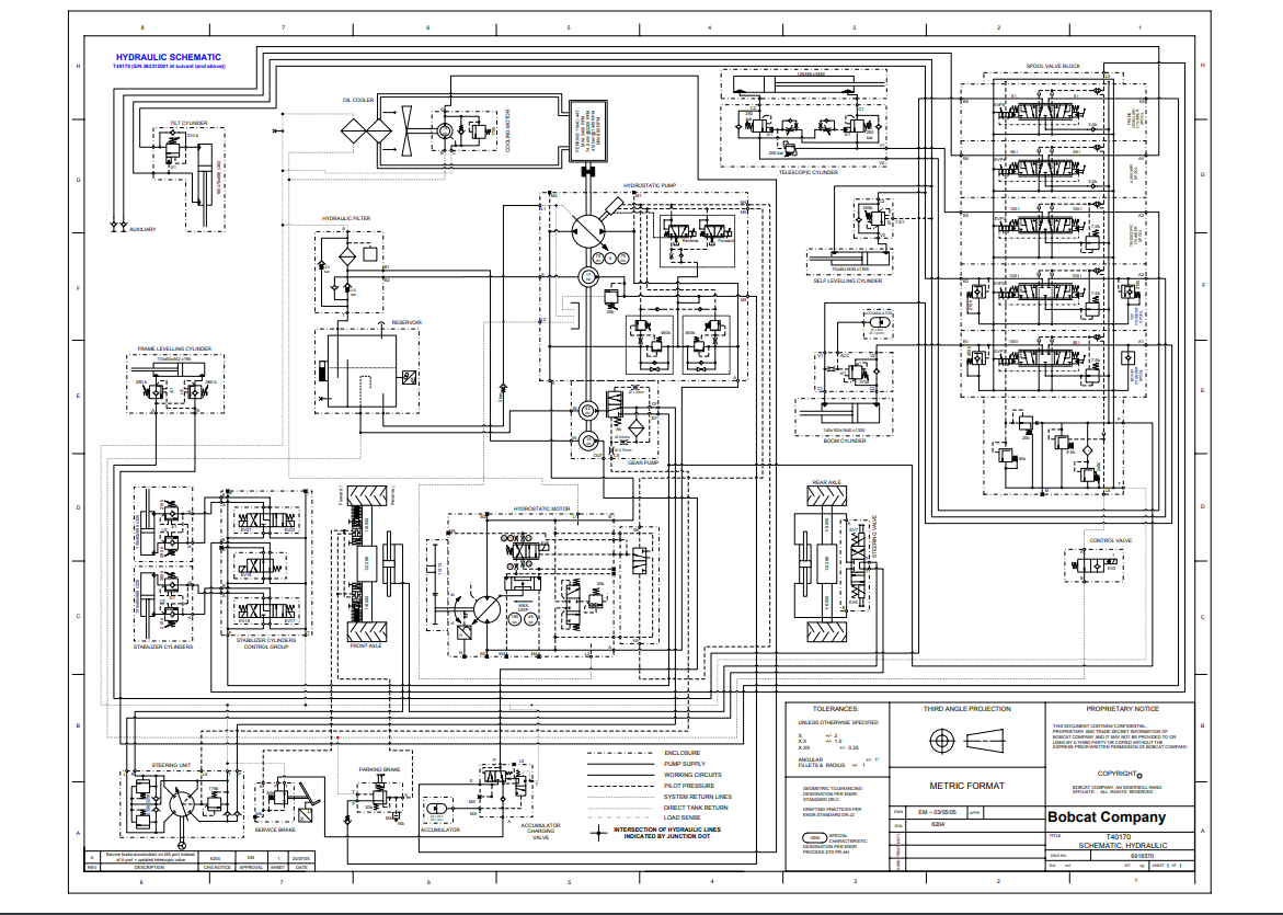 Manual Diagrama Eléctrico Telehandler Bobcat T40140 T40170