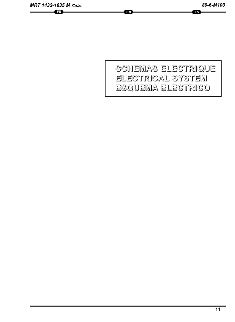 Manual Diagrama Electrico Telehandler ManiTou M100-MRT-1432-1635