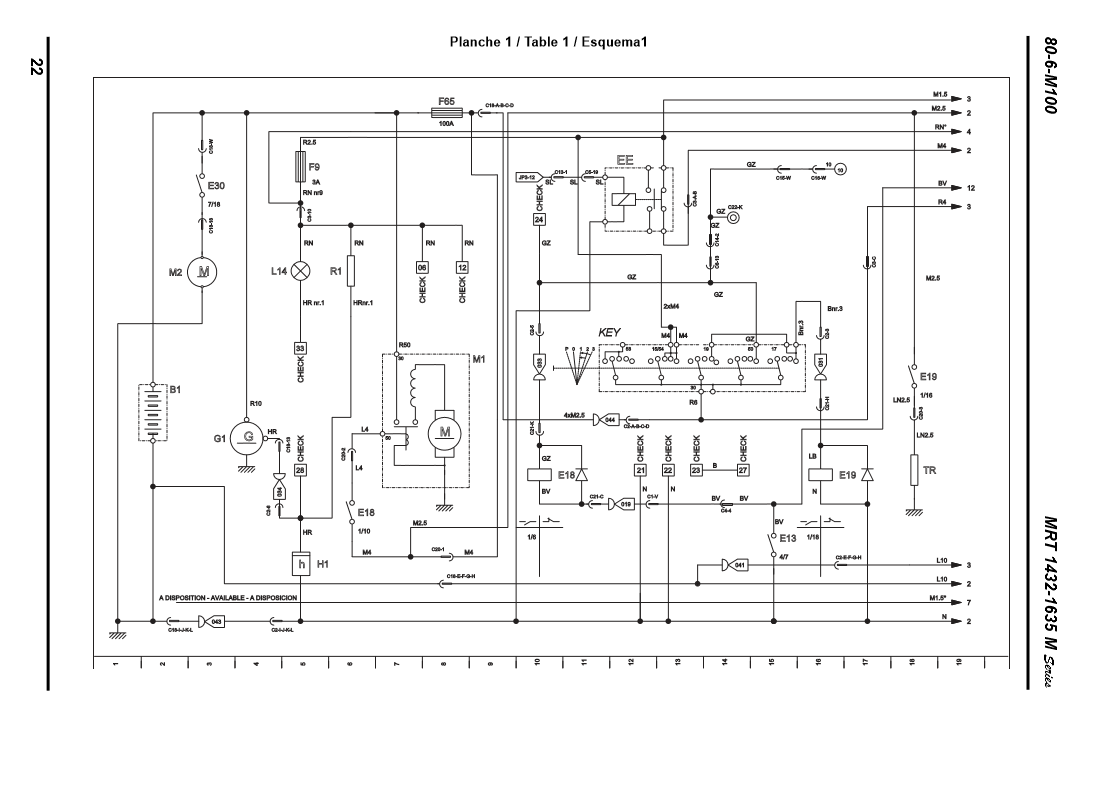 Manual Diagrama Electrico Telehandler ManiTou M100-MRT-1432-1635