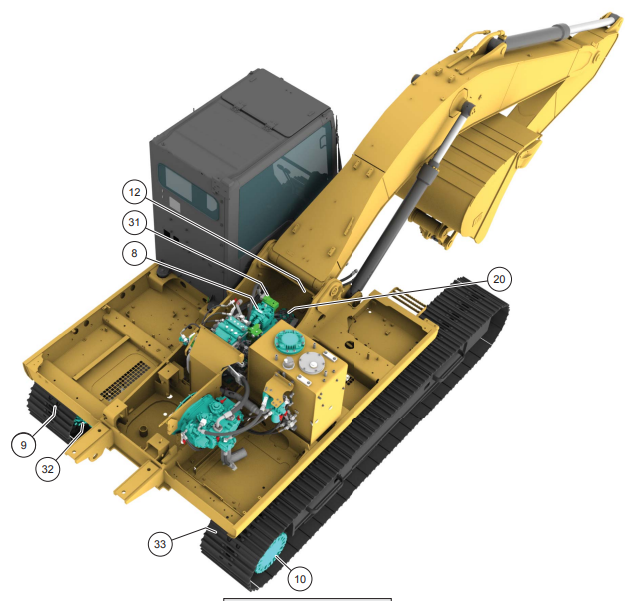 Manual Diagrama Hidráulico Excavadora Caterpillar 320F, 320F LN, 323F SA