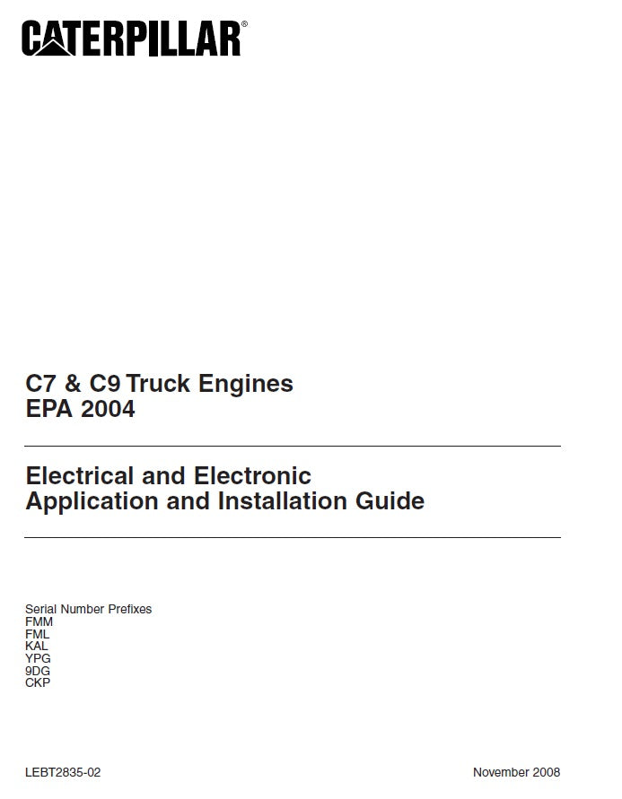 Manual de Diagrama Eléctrico Caterpillar C7-C9