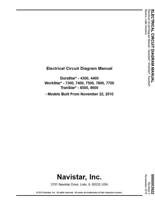 Manual de Diagrama Electrico Internacional 7300, 7400, 7500, 7600, 7700