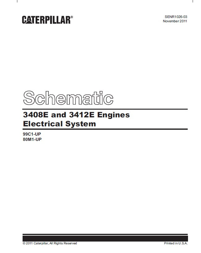 Manual de Diagrama Eléctrico Motor Caterpillar 3412E-3408E