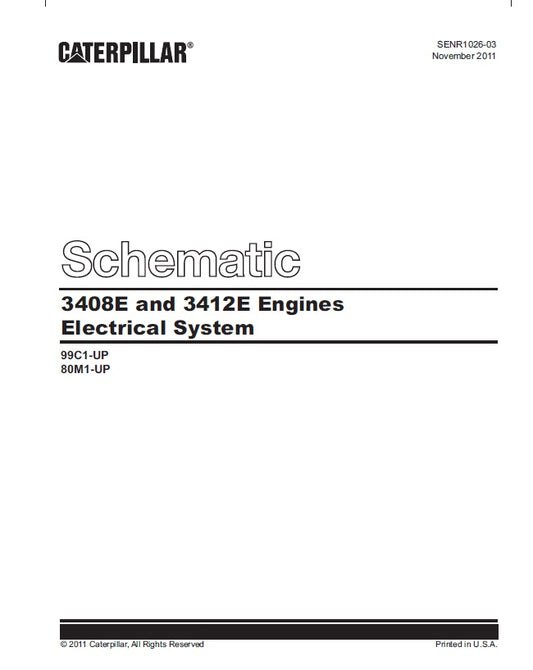 Manual de Diagrama Eléctrico Motor Caterpillar 3412E-3408E