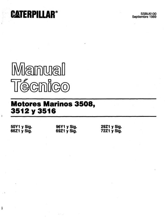 Manual de Operación y Mantenimiento 3508-3512-3516