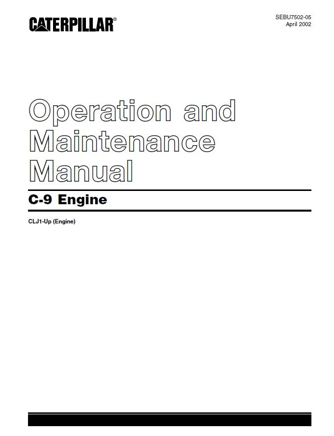 Manual de Operación y Mantenimiento C9