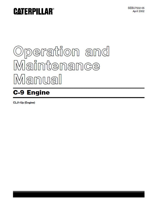 Manual de Operación y Mantenimiento C9