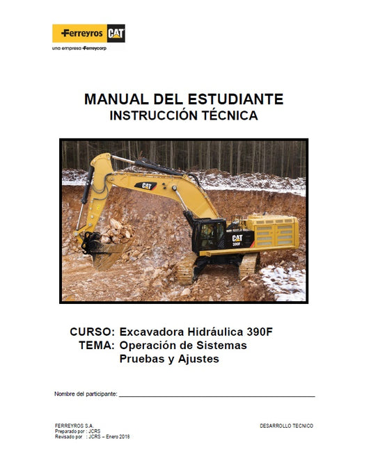 Manual de Operación y Mantenimiento Excavadora Hidráulica 390F Caterpillar