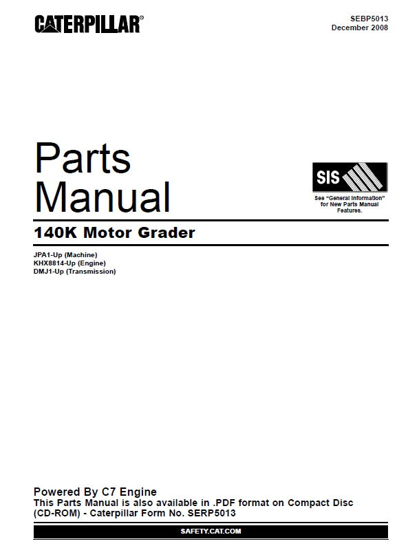 Manual de Partes 140K C7