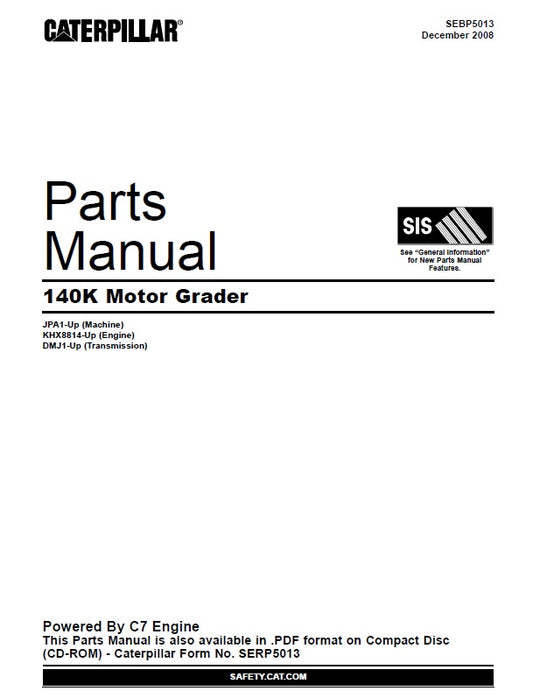 Manual de Partes 140K C7