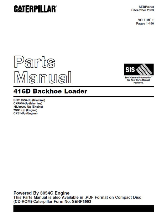 Manual de Partes 416D