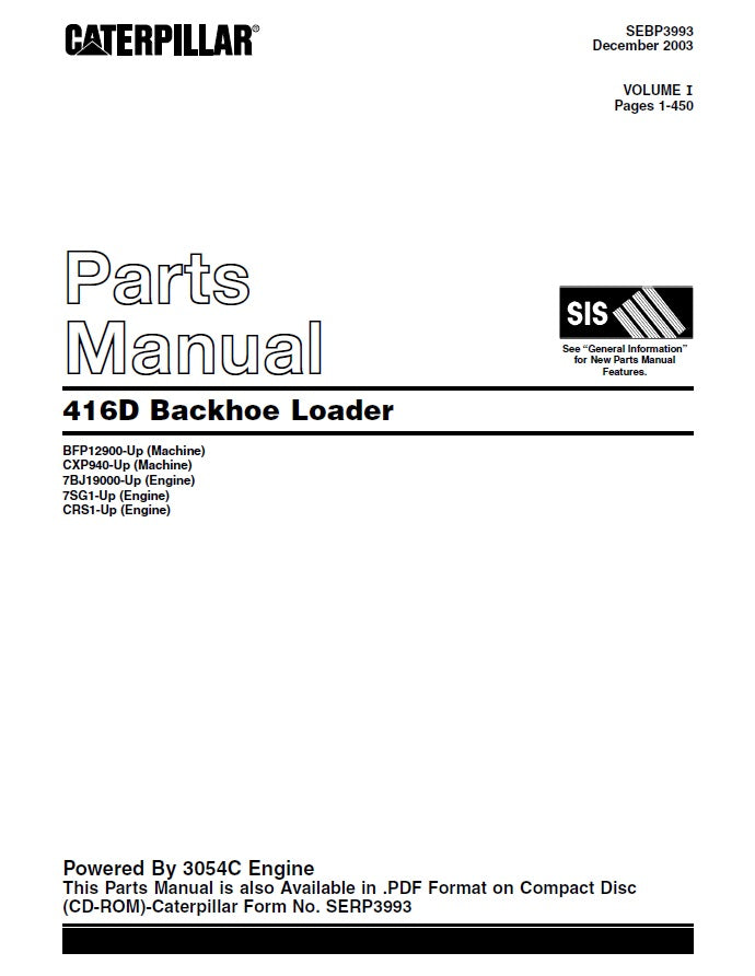 Manual de Partes 416D