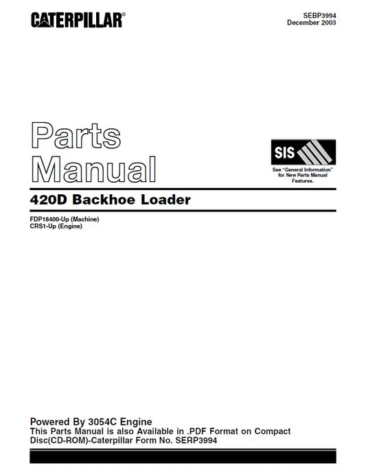 Manual de Partes 420D Motor 3054C
