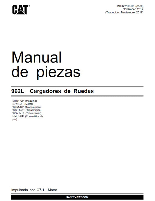 Manual de Partes 962L