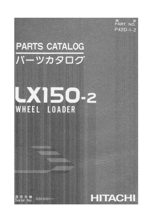 Manual de Partes Cargador Frontal Hitachi LX150-2