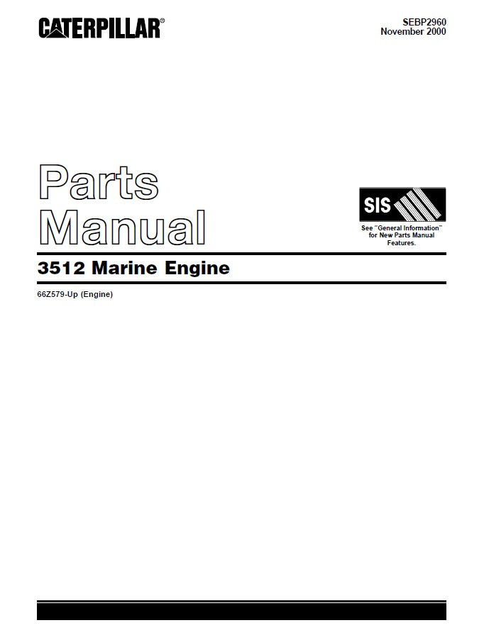 Manual de Partes Caterpillar 3512B