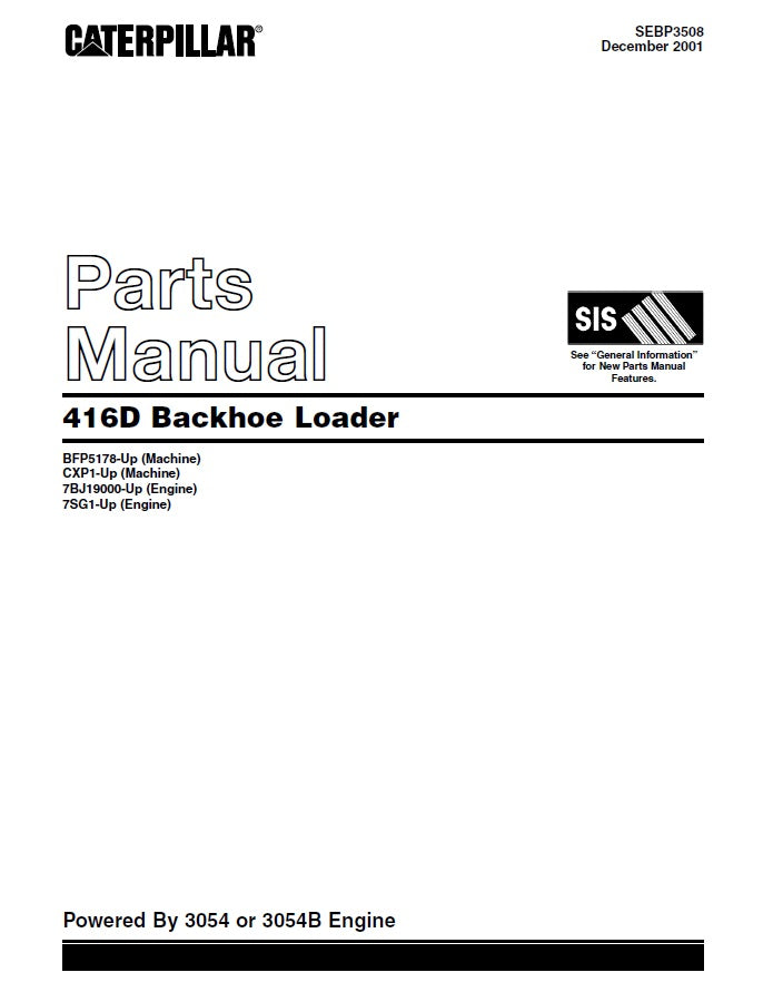 Manual de Partes Caterpillar 416D