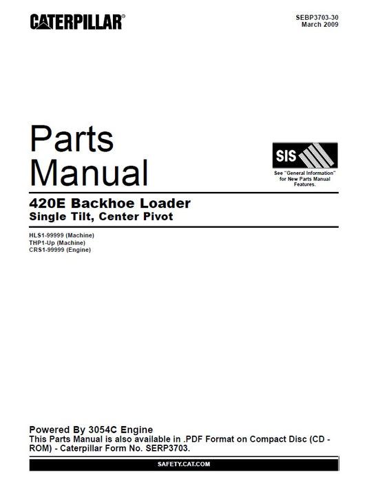 Manual de Partes Caterpillar 420E