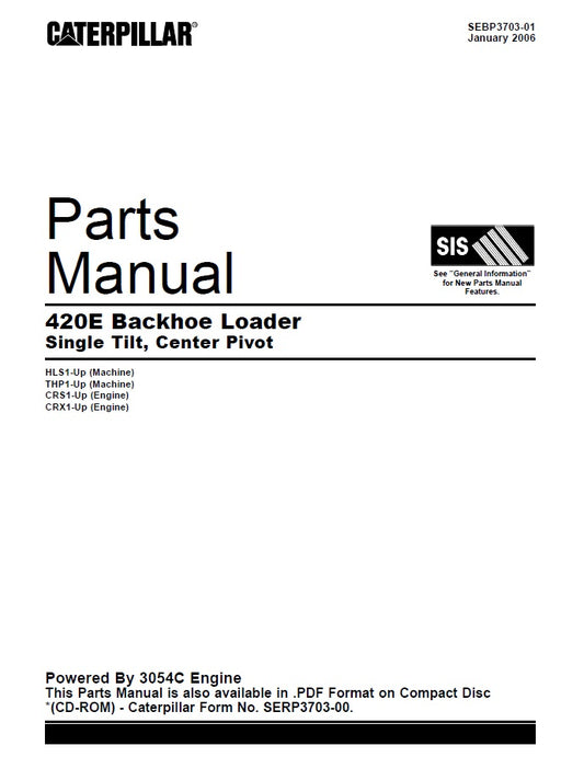 Manual de Partes Caterpillar 420E