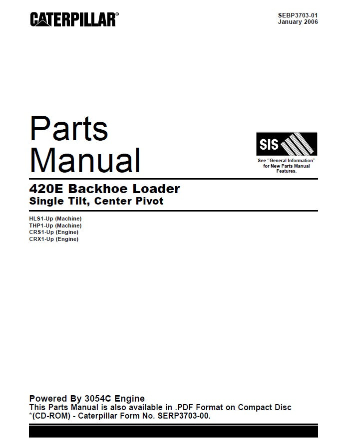 Manual de Partes Caterpillar 420E