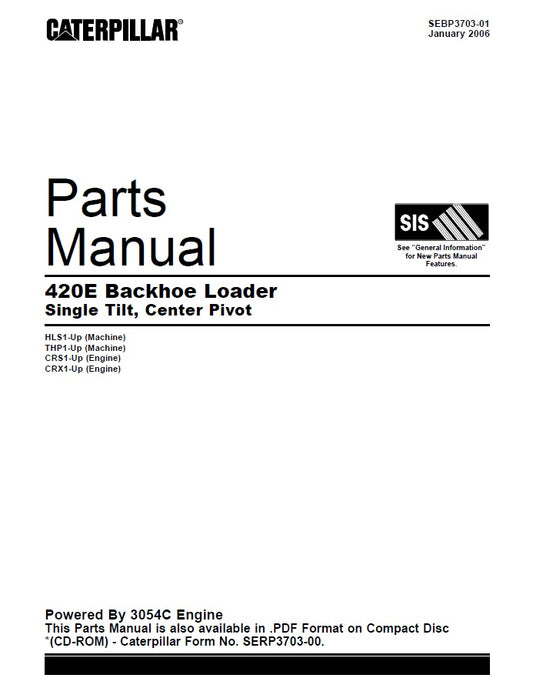 Manual de Partes Caterpillar 420E