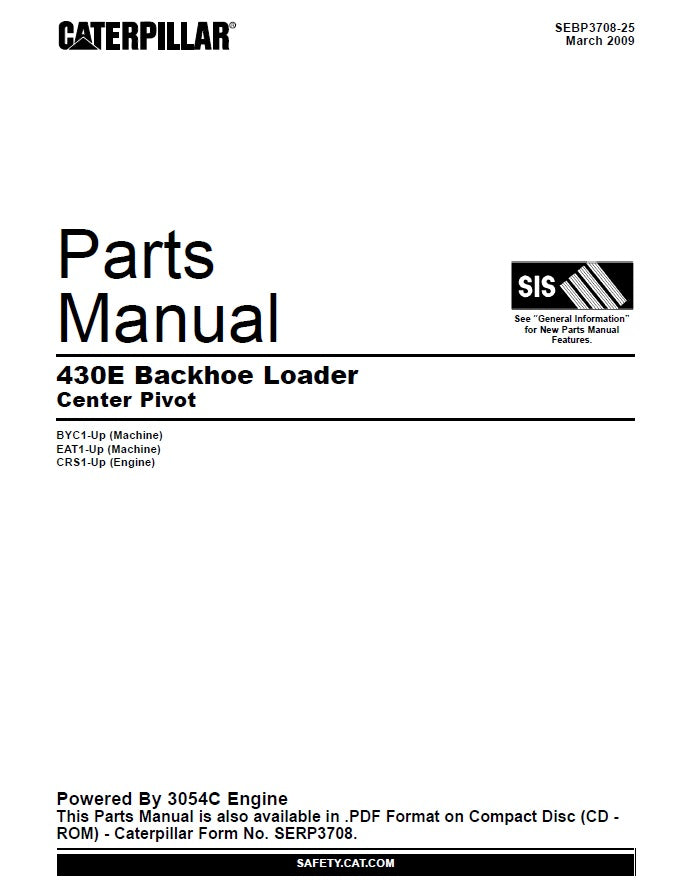 Manual de Partes Caterpillar 430E