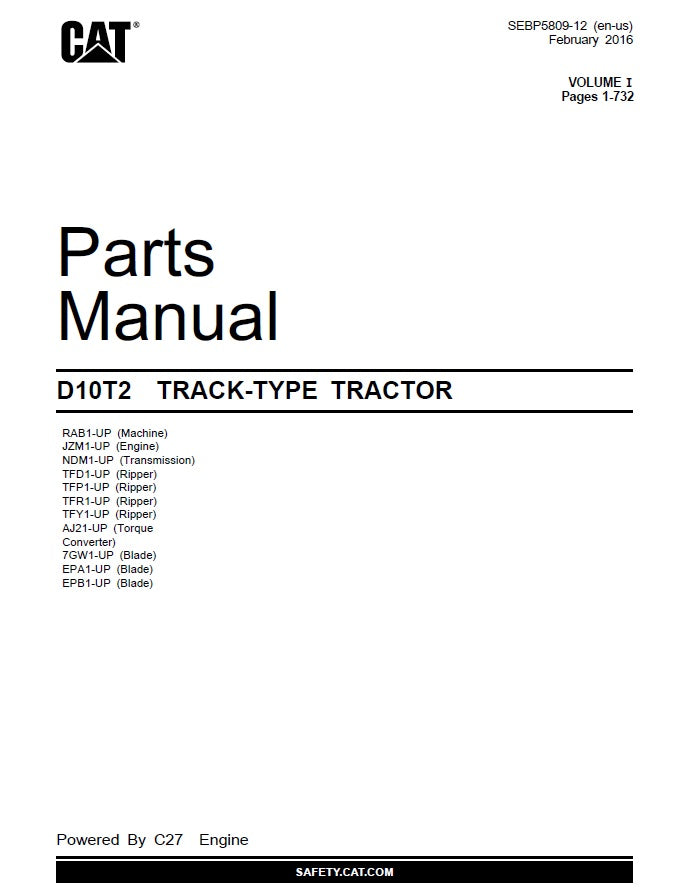 Manual de Partes D10T2