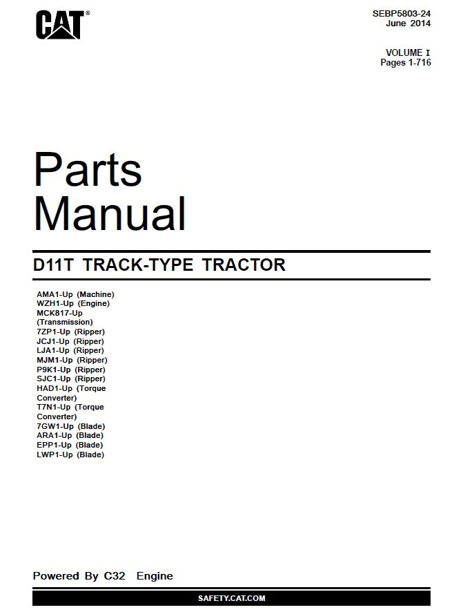 Manual de Partes D11T