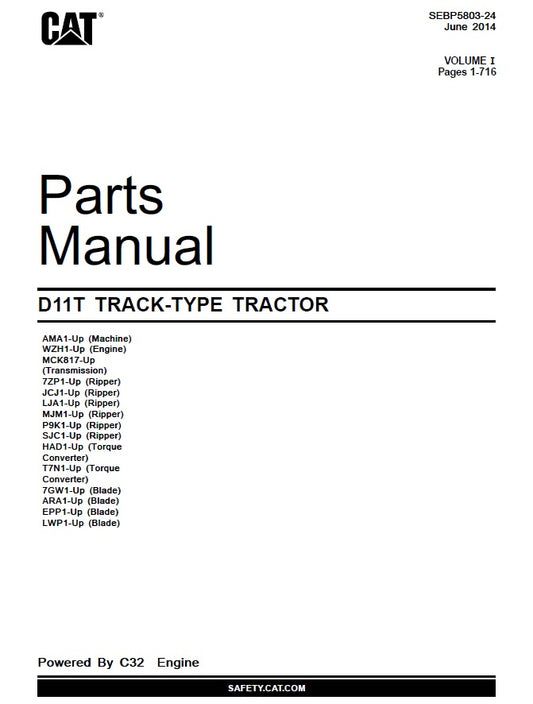 Manual de Partes D11T