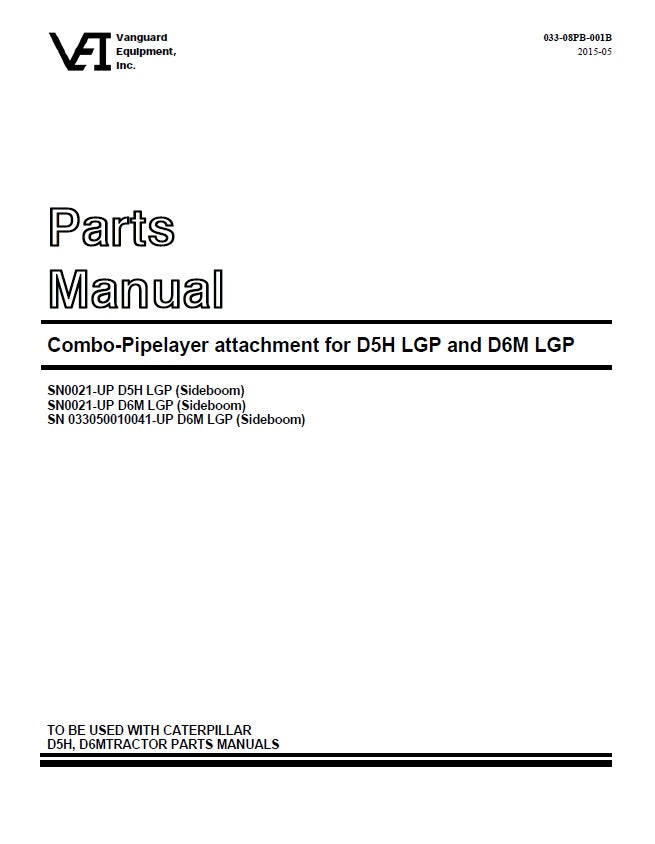 Manual de Partes D5H-D6M