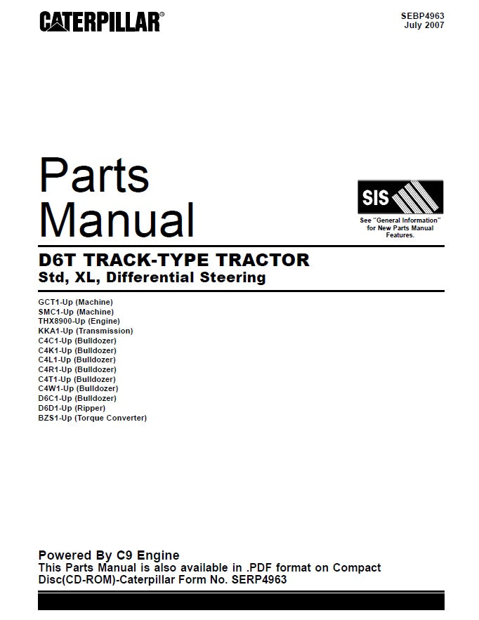 Manual de Partes D6T