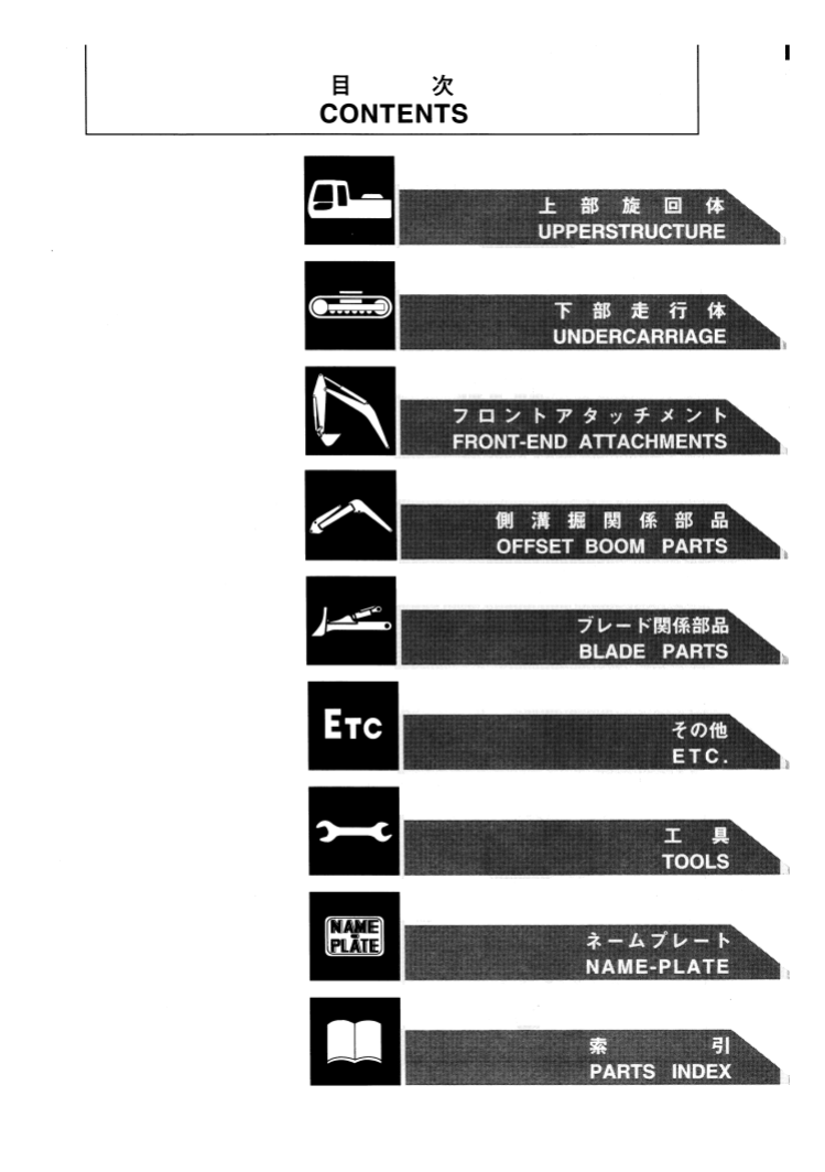 Manual de Partes Excavadora Hitachi EX100-5