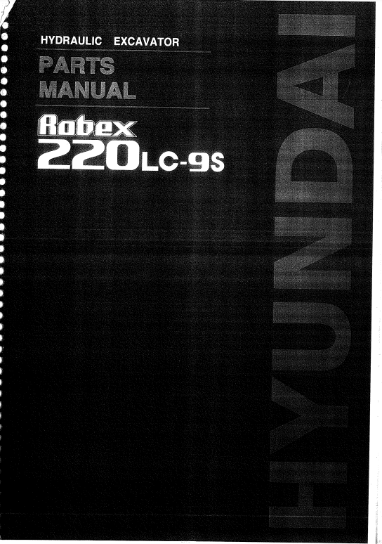 Manual de Partes Excavadora Hyundai Robex 220LC-9S