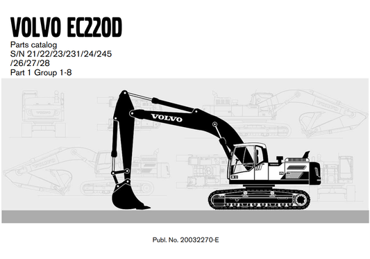 Manual de Partes Excavadora Volvo EC220D