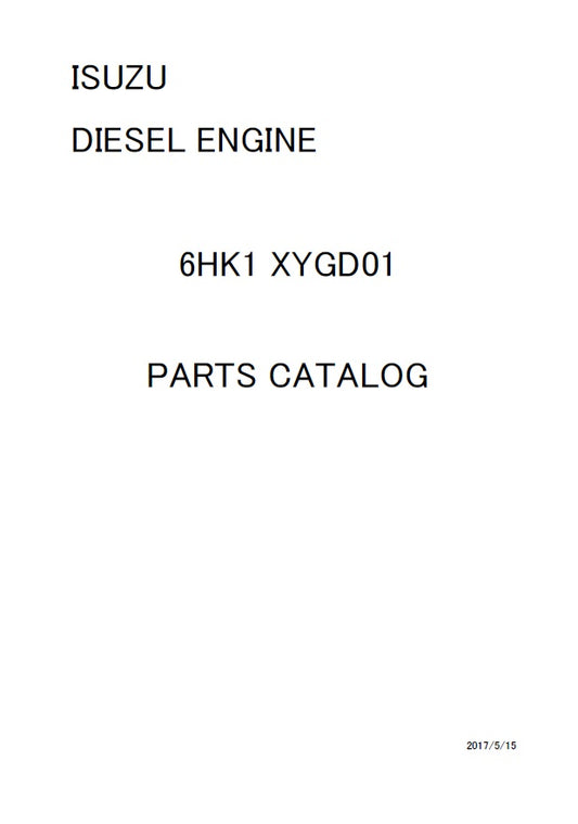 Manual de Partes Isuzu 6HK1  XYGD01