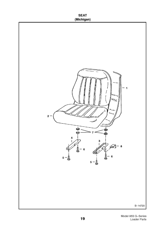 Manual de Partes Mini Cargador Bobcat 863 G SERIES