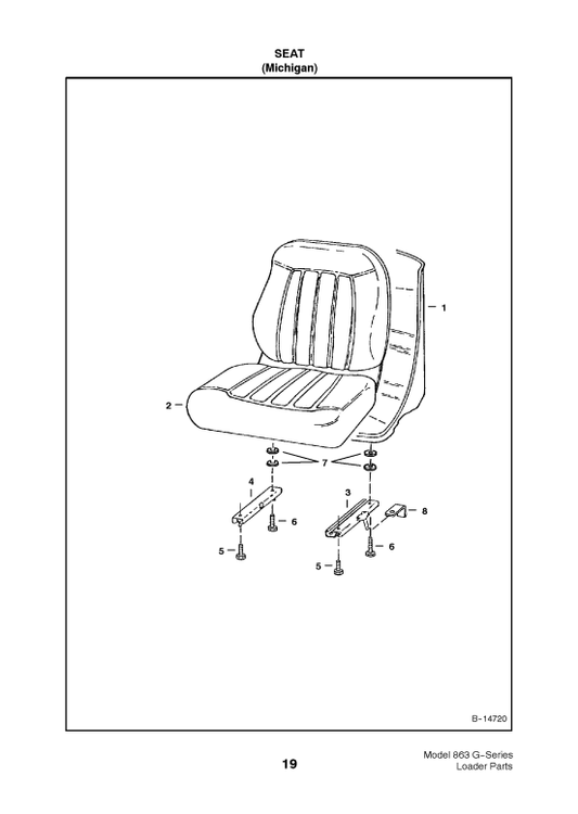 Manual de Partes Mini Cargador Bobcat 863 G SERIES