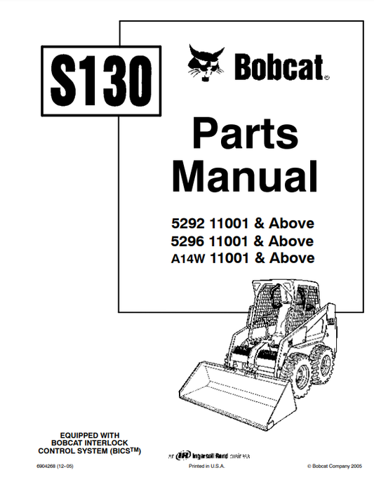 Manual de Partes Mini Cargador Bobcat S130