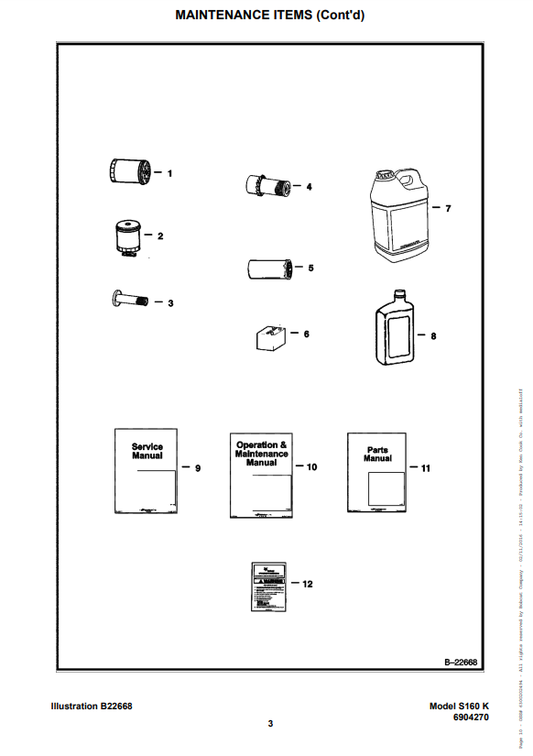 Manual de Partes Mini Cargador Bobcat S160