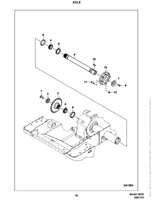 Manual de Partes Mini Cargador Bobcat S630