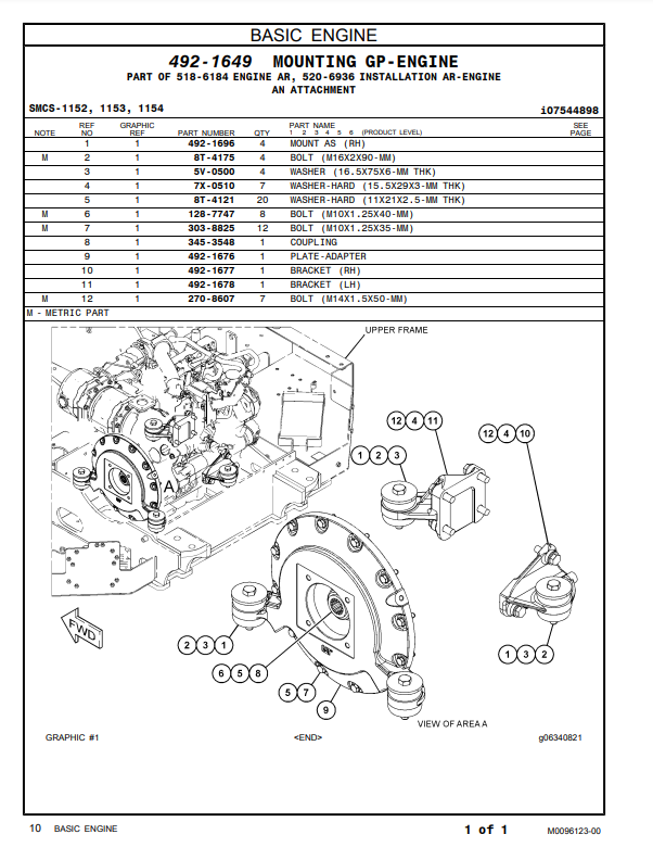 Manual de Partes Mini Excavadora Caterpillar 308 CR