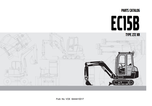 Manual de Partes Mini Excavadora Volvo EC15B