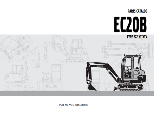 Manual de Partes Mini Excavadora Volvo EC20B